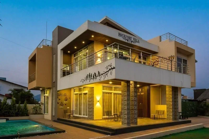 Rockfort villa 4BHK with Swimmng pool & Club House)