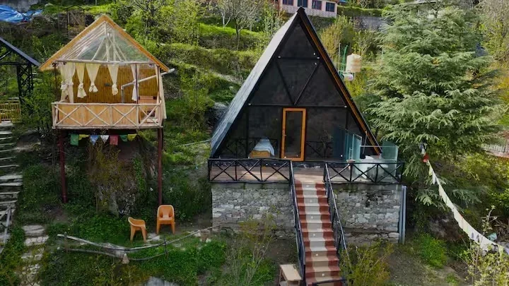 Himalayan Manor House – A-Frame Retreat with Jacuzzi | Sainj Valley - Image 2